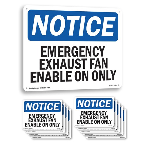 Emergency exhaust fan - emergency, enable